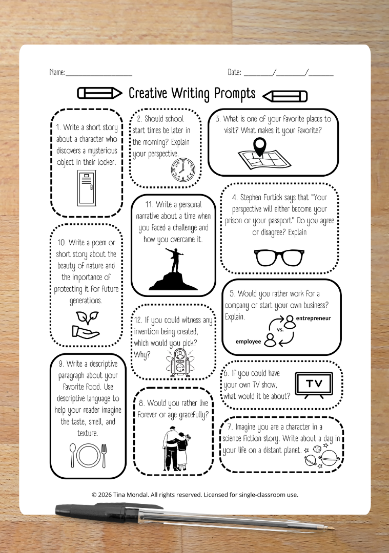 Creative Writing Prompts
